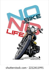 Motorcycles pictures vector ilustration for your T shirt or your design