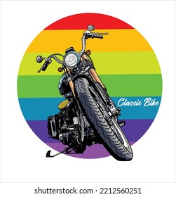 Motorcycles pictures vector ilustration for your T shirt or your design