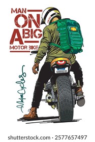Motorcycles pictures vector ilustration for your T shirt or your design