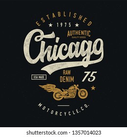  Motorcycles typography. Textured vintage vector t-shirt and apparel design, print, logo, poster. Vector