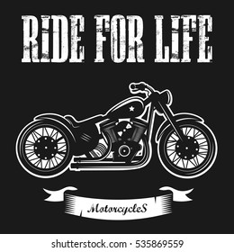 Motorcycles. Vector Illustration