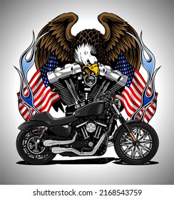 motorcycles with a v-twin engine and an eagle (5)