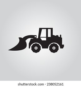 Motorgrader show logo , vector  Illustrations