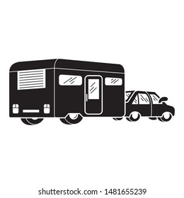 Motorhome Icon Simple Illustration Motorhome Vector Stock Vector ...