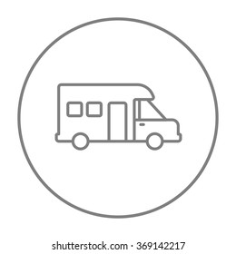 Motorhome line icon.