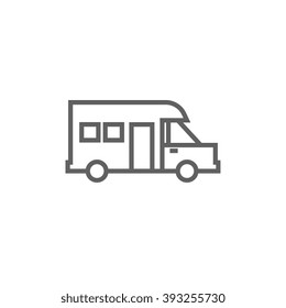 Motorhome line icon.