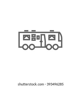 Motorhome line icon.