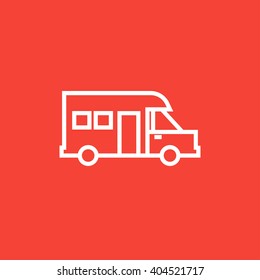 Motorhome line icon.