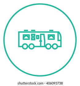 Motorhome line icon.