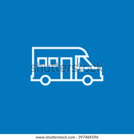 Motorhome line icon.