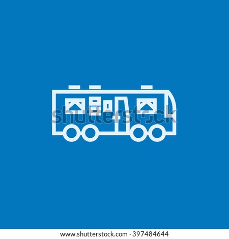 Motorhome line icon.