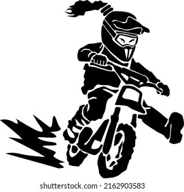 motorider in vector art style
