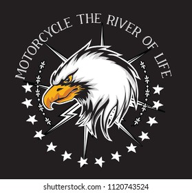 motorist style.American eagle logo design