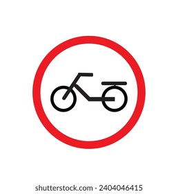 Motorized bicycles are not allowed