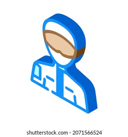 motorsport athlete isometric icon vector. motorsport athlete sign. isolated symbol illustration