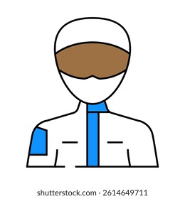 motorsport athlete line icon vector. motorsport athlete sign. isolated symbol illustration
