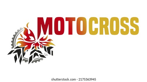 Motorsport event logotype. Extreme racing adventure. Modern style. Unique logo, sign, brand identity design. Vector illustration in red, yellow and black colors useful for advert, print, poster design