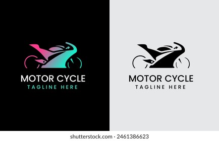Motorsport logo template, Perfect logo for racing teams, motorbike, motorcycle community, motorcycle logo concept