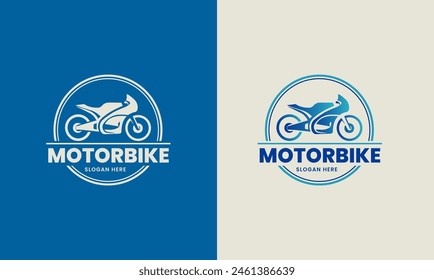 Motorsport logo template, Perfect logo for racing teams, motorbike, motorcycle community, motorcycle logo concept