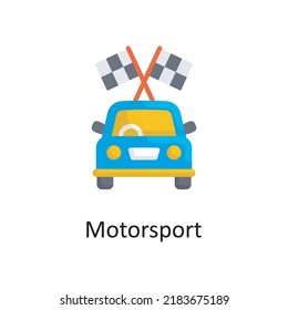 Motorsport vector flat Icon Design illustration. Miscellaneous Symbol on White background EPS 10 File