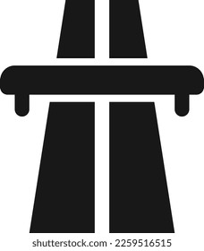 Motorway icon vector. Road illustration sign. Traffic symbol or logo.