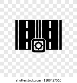 Motorway vector icon isolated on transparent background, Motorway transparency logo concept