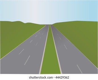 Motorway - Vector illustration