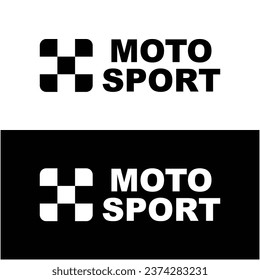 motosport logo icon vector illustration design. logo for racing teams, motorbike dealers and touring