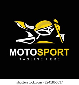 MotoSport Logo, Vector Motor, Automotive Design, Repair, Spare Parts, Motorcycle Team, Vehicle Buying and Selling, and Company Brand