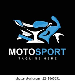 MotoSport Logo, Vector Motor, Automotive Design, Repair, Spare Parts, Motorcycle Team, Vehicle Buying and Selling, and Company Brand