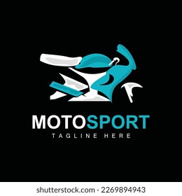 MotoSport Logo, Vector Motor, Automotive Design, Repair, Spare Parts, Motorcycle Team, Vehicle Buying and Selling, and Company Brand