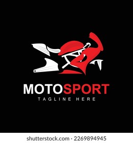 MotoSport Logo, Vector Motor, Automotive Design, Repair, Spare Parts, Motorcycle Team, Vehicle Buying and Selling, and Company Brand