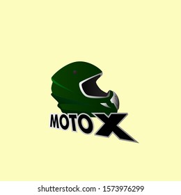 motoX or helmet logo icon for helmet  company or sport team