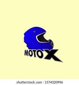 motoX or helmet logo icon for helmet  company or sport team