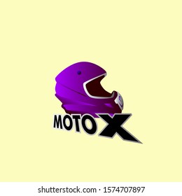 motoX or helmet logo icon for helmet  company or sport team