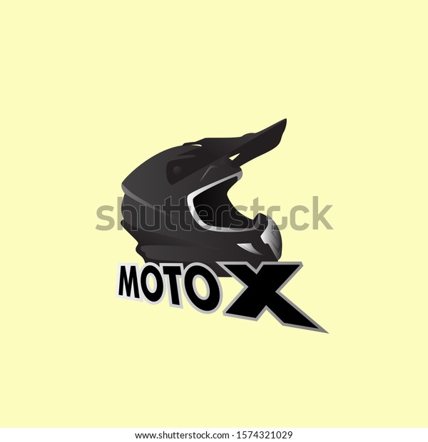 motoX or helmet logo icon for helmet  company or\
sport team