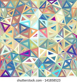 Mottled abstract triangles vector background