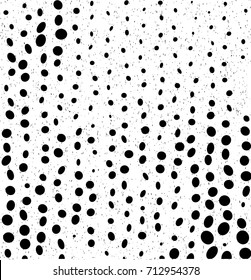Mottled black background with ovals. Vector background