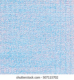 Mottled blue knit fabric. Abstract vector.