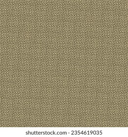 Mottled brown fabric, woven from wool or cotton. Tweed pattern. Flecked textile material suitable for suits, blazers, trousers, skirts and others. Vector seamless.