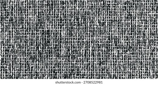  Textura de tela mosqueada. Ilustração monocromática vetorial