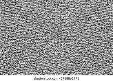  Textura de lona moteada. Ilustración monocromática de Vector