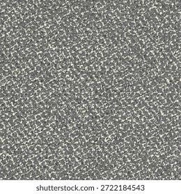 Teppichboden, fleckig, grau und weiß, mit Streifen und Flecken. Teppichstruktur. brüchiger Stoffhintergrund. Abstrakt nahtlos. Vektorgrafik.