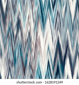 Mottled distressed noisy subtle stained grungy scratched teal chevron tile. Seamless repeat vector eps 10 pattern swatch.