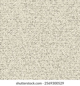 Mottled gray jute rug. Rough fabric from the country. Coarse knit texture. Rustic blanket. Abstract vector seamless.