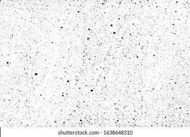 Mottled grunge surface texture with small noise, spots and grit. Overlay template. Vector illustration