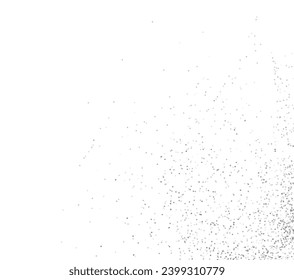 Mottled grunge texture. Monochromatic background with small spots, fibers, noise and grain. Use this template for overlay, backgrounds. Vector illustrations.