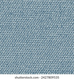 Mottled knit fabric in blue tones. Close-up, rough cloth texture. Knitted background. Abstract vector seamless.