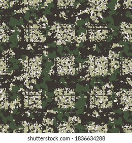 Pixelado Texturado de la verificación del camuflaje sin problemas