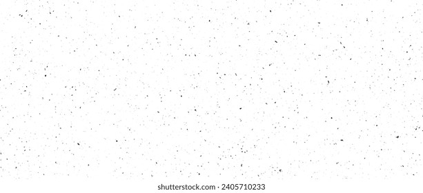 Mottled seamless pattern. Small dirty grunge sprinkles, particles, dots and spots texture. Noise grain repeated background. Overlay random grungy grit wallpaper. Vector black dust distressed backdrop